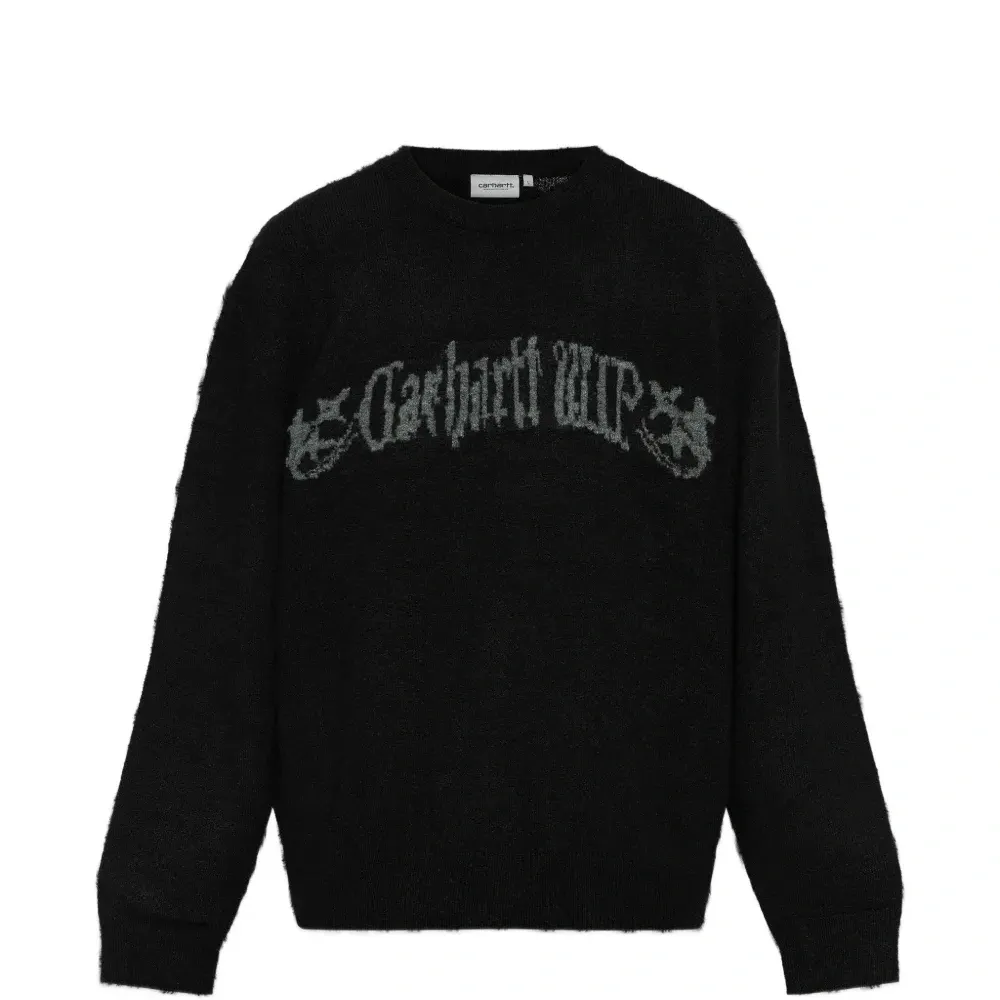 Графичный вязаный свитер