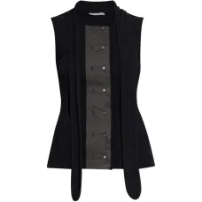 Топ без рукавов на пуговицах Топ без рукавов на пуговицах