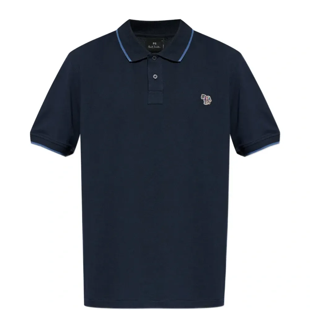 Поло с короткими рукавами и логотипом зебры