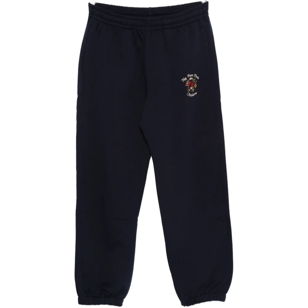 Спортивные брюки с цветочной вышивкой