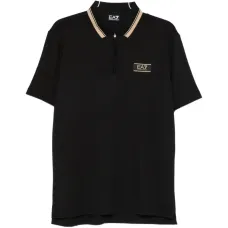 Поло с нашивкой-логотипом