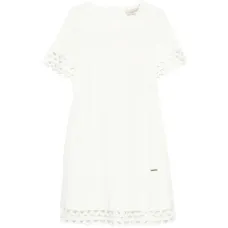 Платье с круглым вырезом и фигурным краем