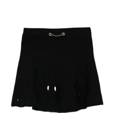 Юбка с вырезом и цепочкой