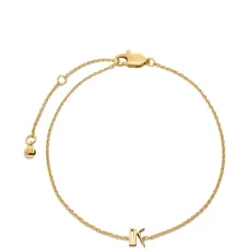 Цепочный браслет с подвеской-инициалом