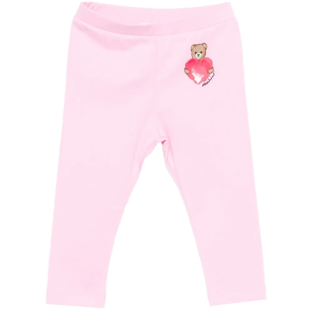 Леггинсы с узором в виде сердечек