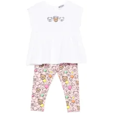 Комплект с брюками с принтом медведя