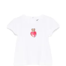 Футболка с принтом и объемными рукавами