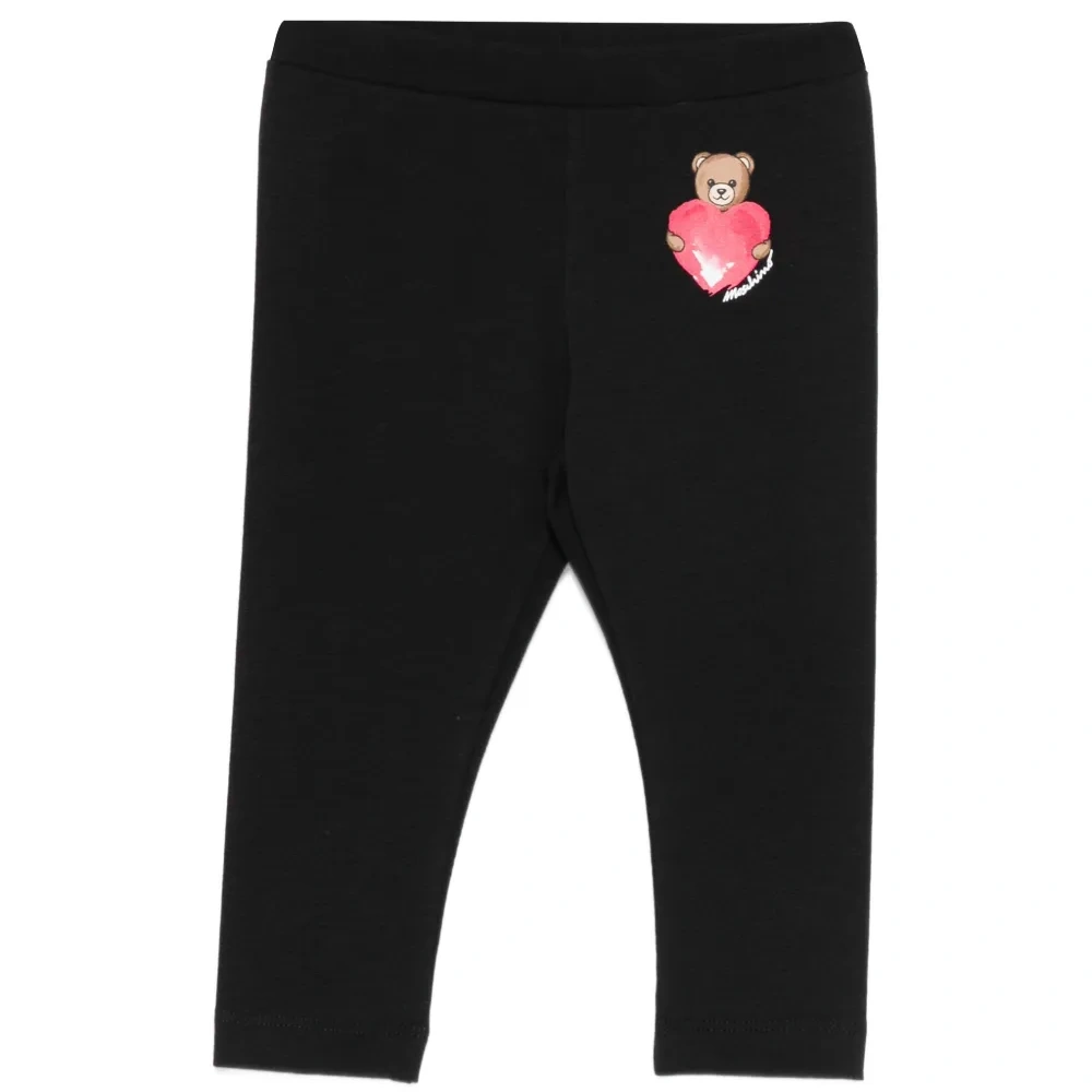 Леггинсы с принтом "медвежонок"