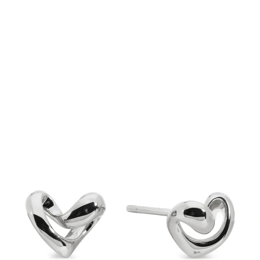 Маленькие серьги-гвоздики Infinity Heart