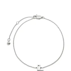 Цепочный браслет с подвеской-инициалом Цепочный браслет с подвеской-инициалом