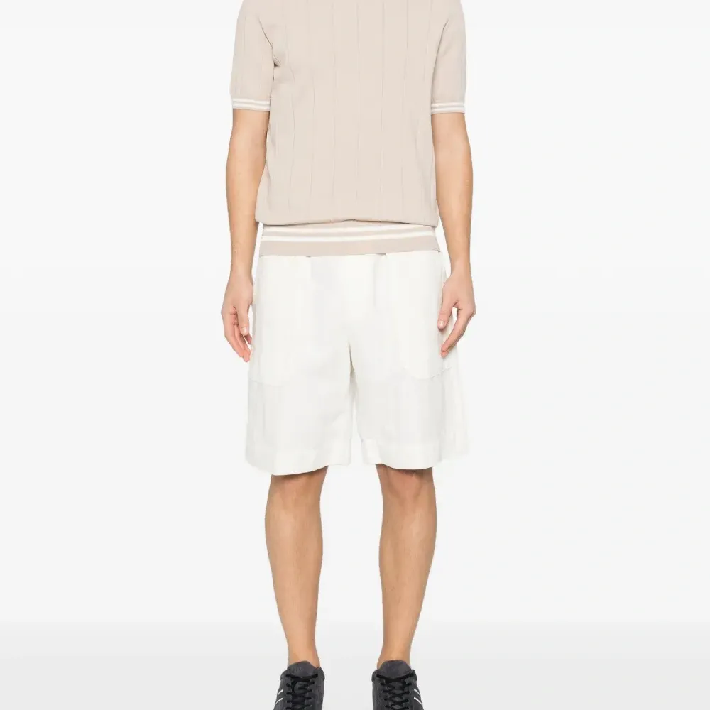 Рифленая футболка в полоску