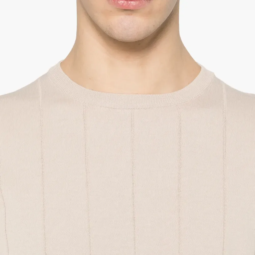 Рифленая футболка в полоску