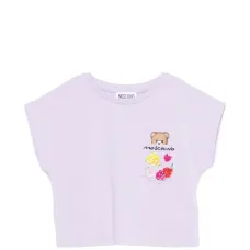 Футболка с цветочной вышивкой и нагрудным карманом