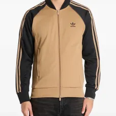 Классический свитшот на молнии с тремя полосками Adicolor