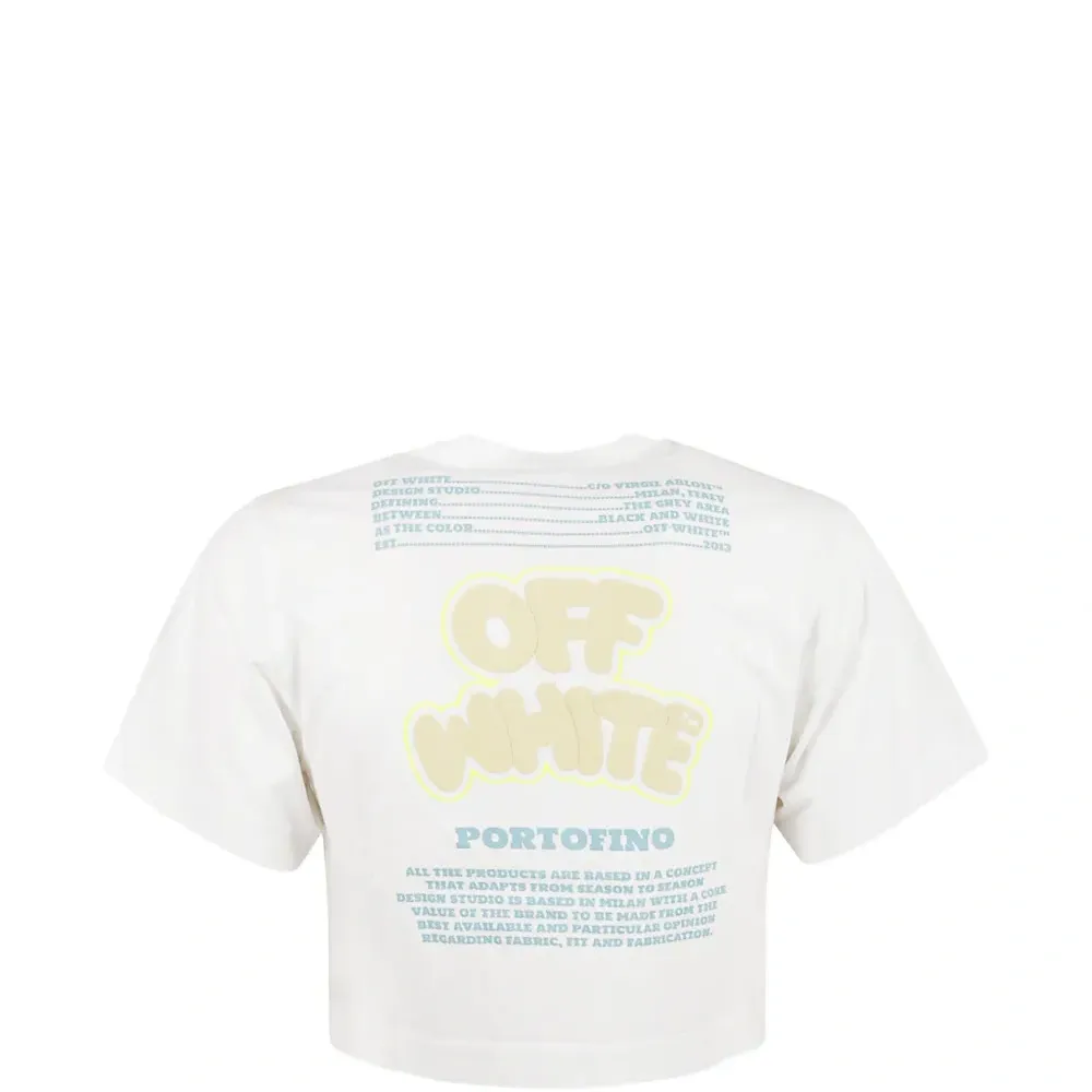 Укороченный топ с графичным принтом