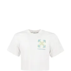 Укороченный топ с графичным принтом