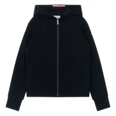 Худи на молнии с нашивкой-логотипом