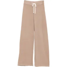 Широкие брюки из махровой ткани