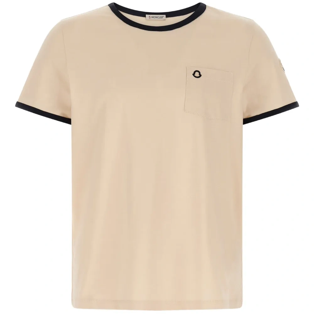 Хлопковая футболка с вышитым логотипом