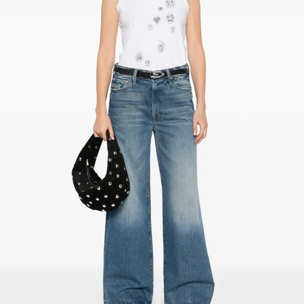 Топ без рукавов с графическим принтом