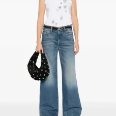 Топ без рукавов с графическим принтом