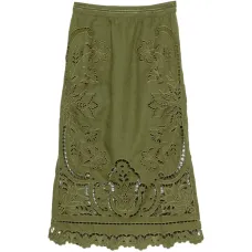 Миди-юбка с цветочными вырезами