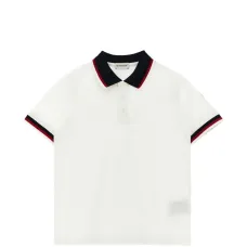 Трикотажное поло в триколор