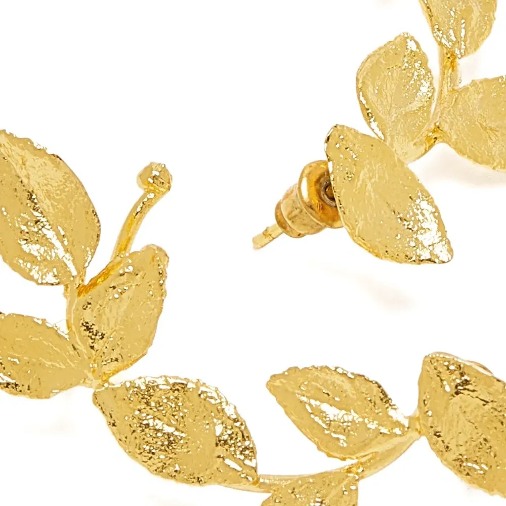 Серьги "Вьющийся лист"