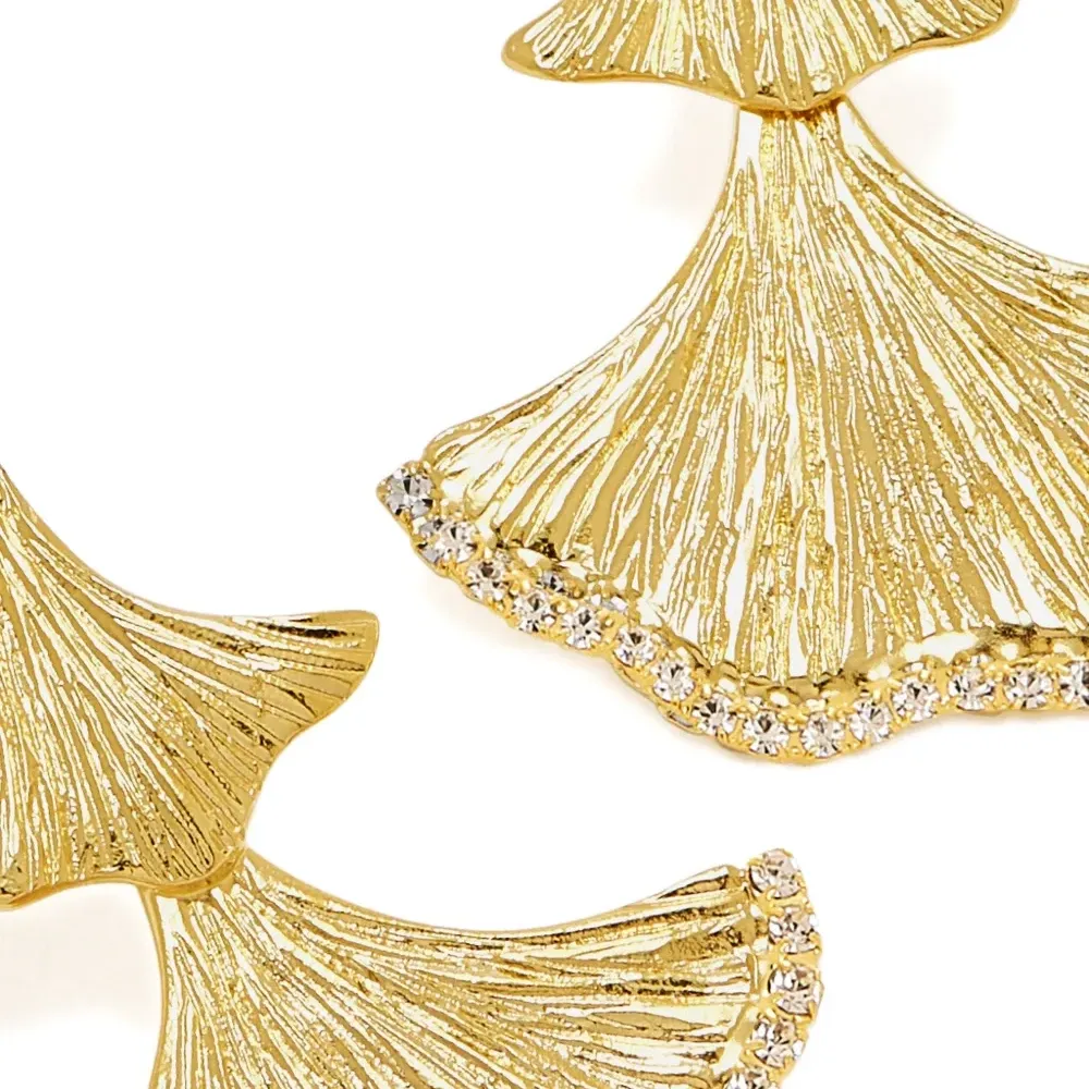 Серьги Enchanted Flora с украшением в виде листьев