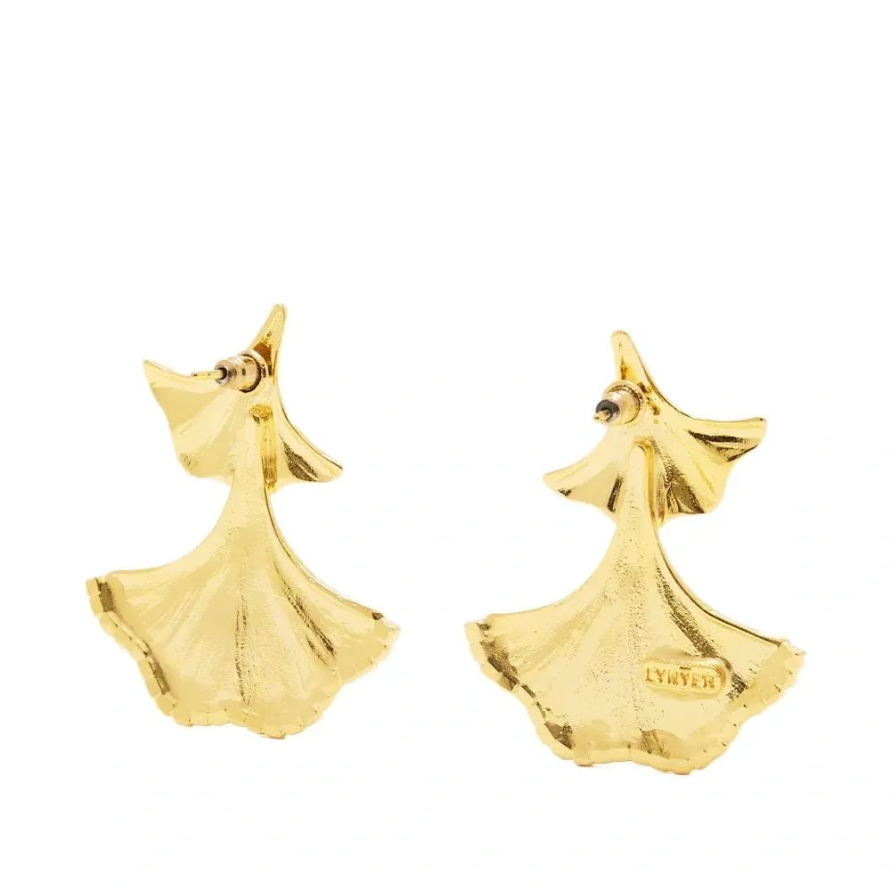 Серьги Enchanted Flora с украшением в виде листьев