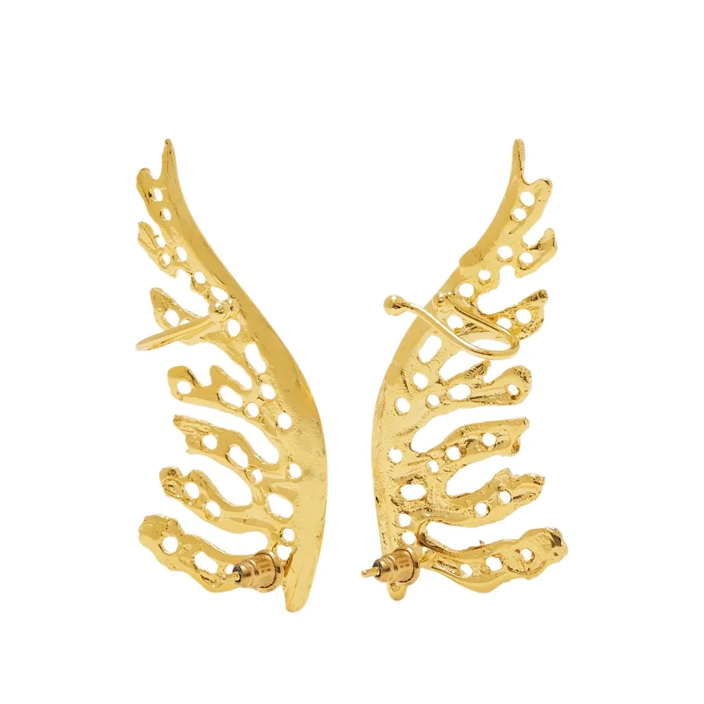 Серьги "Мистический лист"