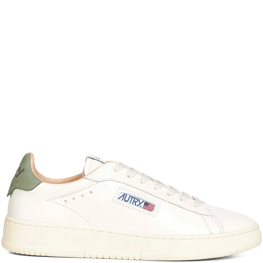 Низкие кожаные кеды