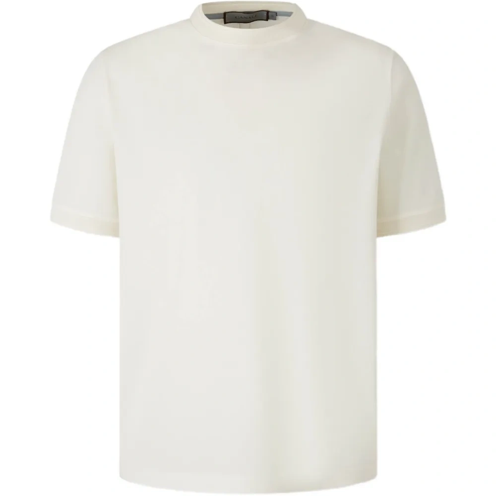 Хлопковая футболка с круглым вырезом