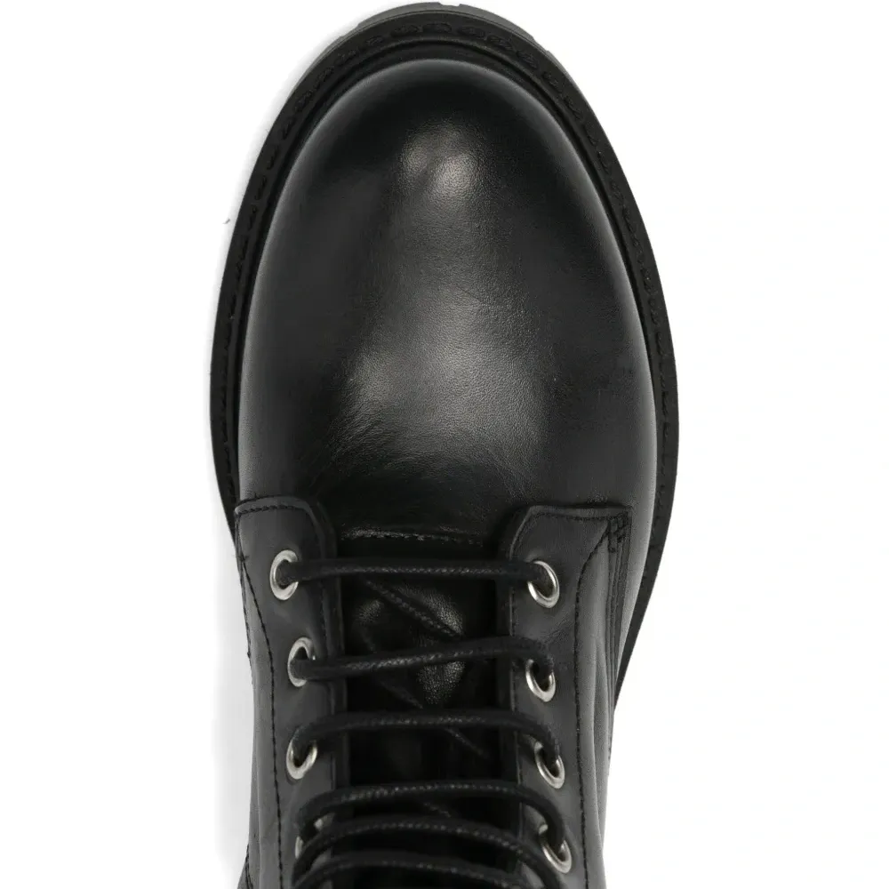 Ботинки на шнуровке с отделкой молниями