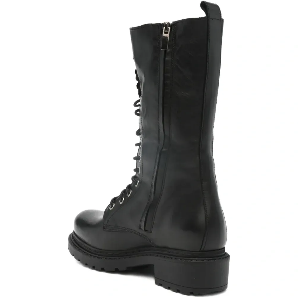 Ботинки на шнуровке с отделкой молниями