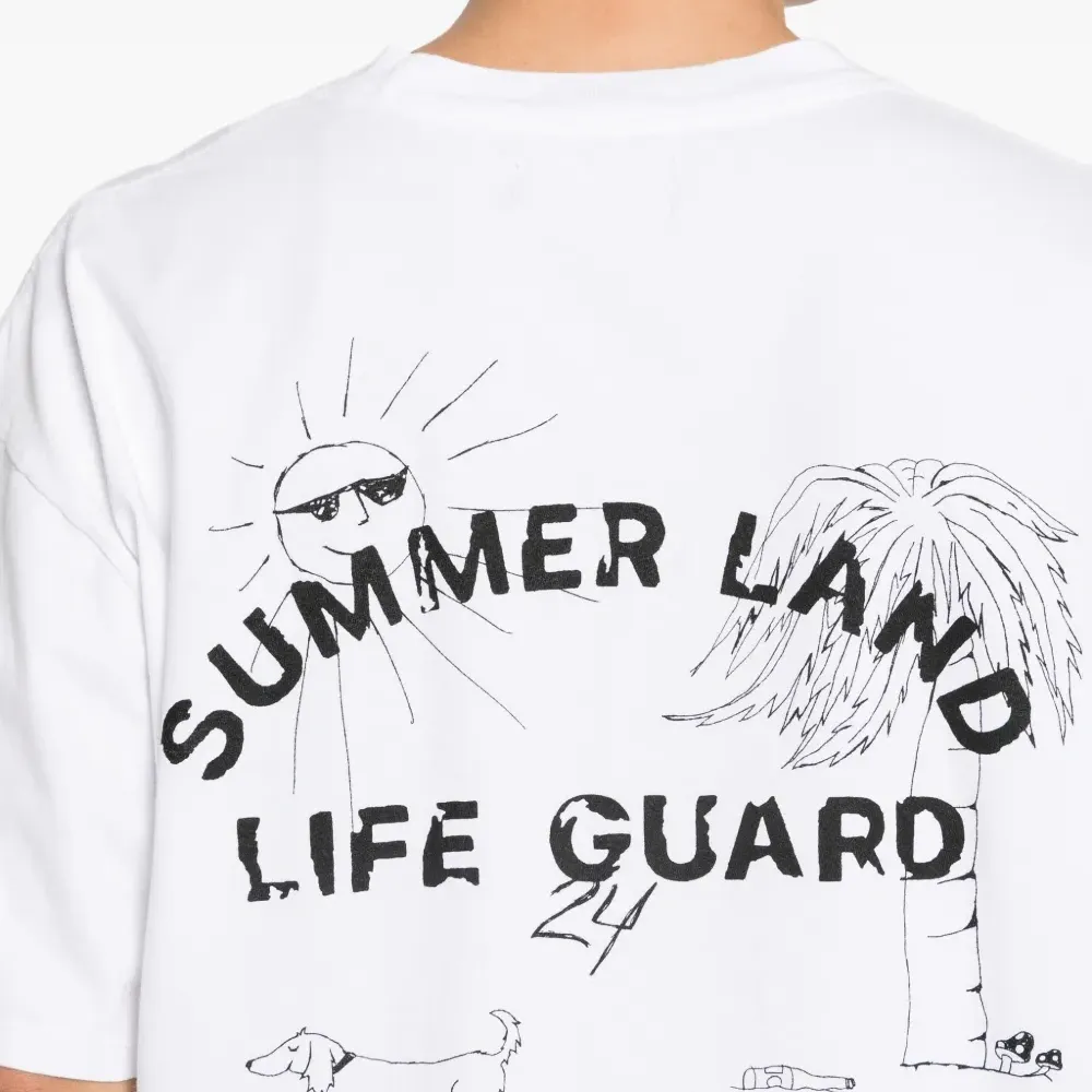 Футболка с принтом и круглым вырезом