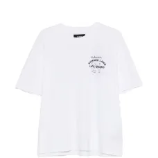 Футболка с принтом и круглым вырезом