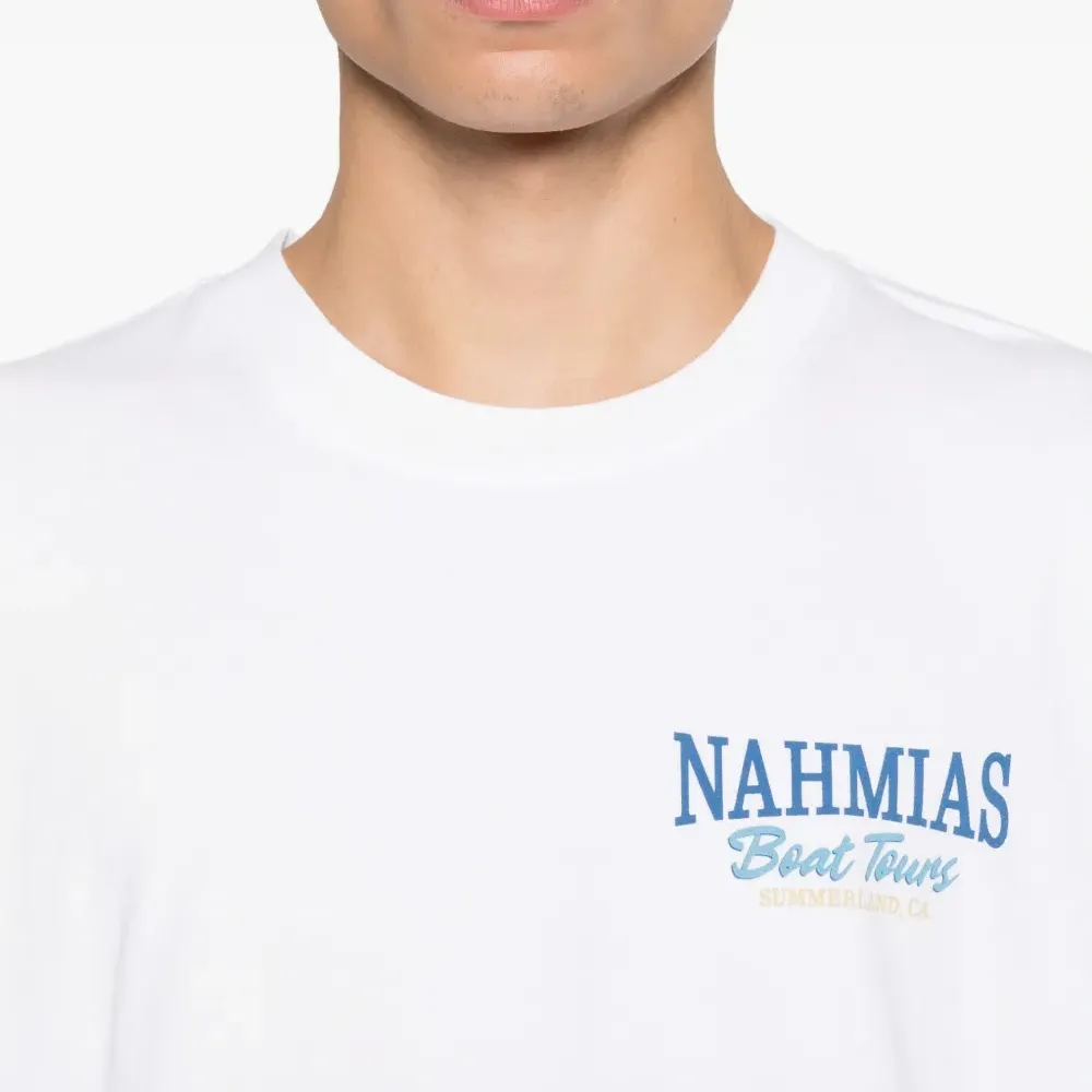 Футболка с принтом и круглым вырезом