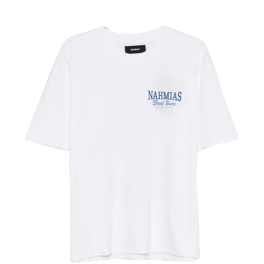 Футболка с принтом и круглым вырезом