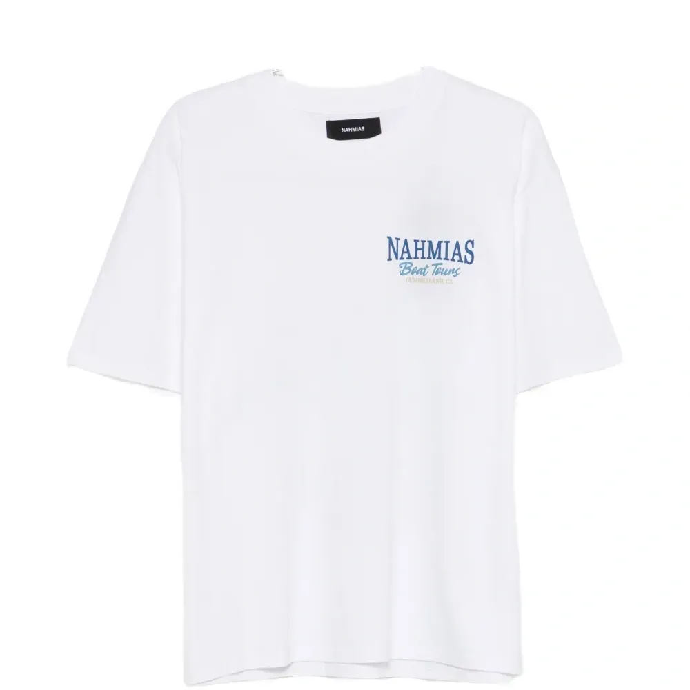 Футболка с принтом и круглым вырезом