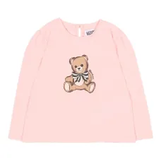 Футболка с длинными рукавами и принтом "Тедди"