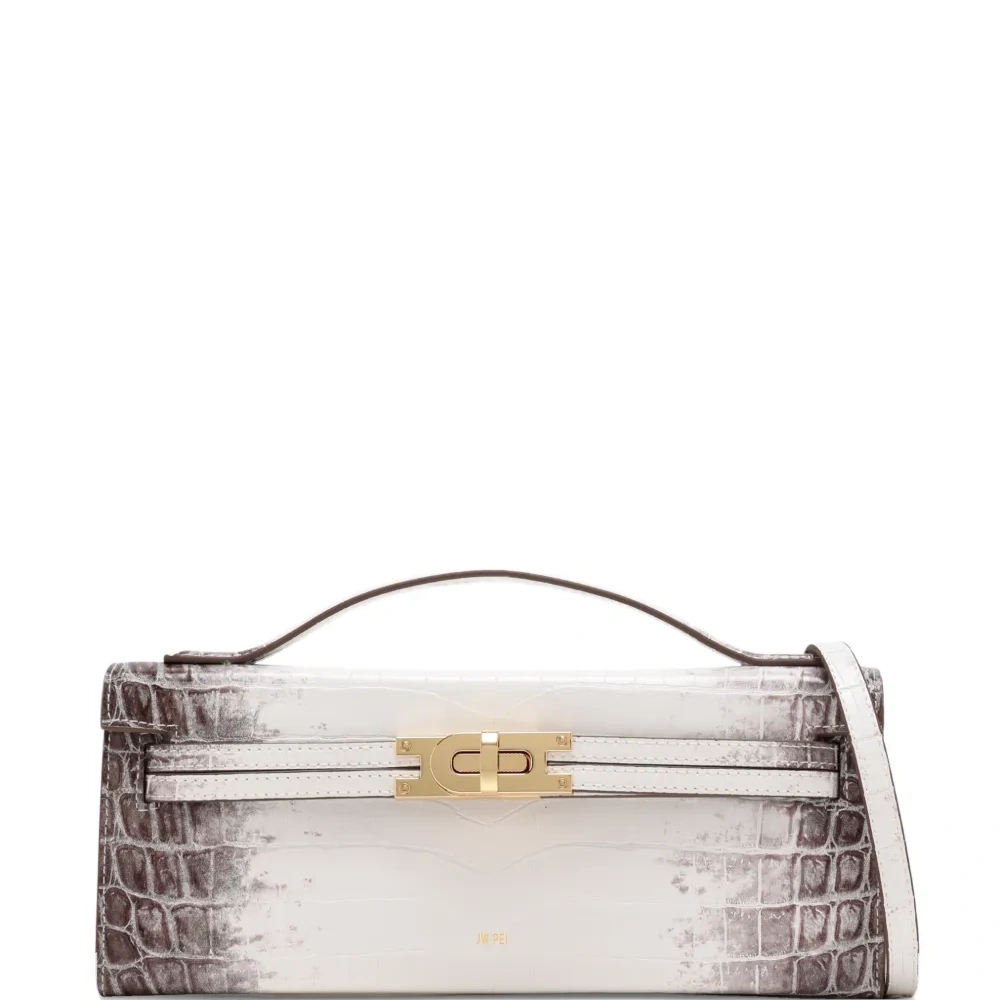 Сумка через плечо с тиснением под крокодила