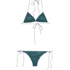(комплект из двух) бикини с треугольными чашечками на завязках