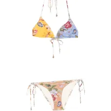 Купальник с комбинированным принтом