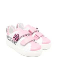 Кроссовки с цветочными аппликациями