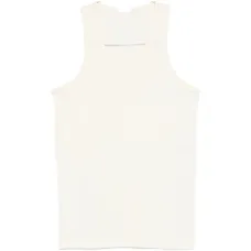 Светло-кремовый топ-майка