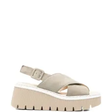 Босоножки на платформе с перекрещивающимися ремешками