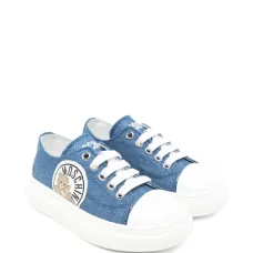 Кеды с нашивкой-логотипом