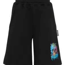 Шорты с графическим принтом и шнурком Шорты с графическим принтом и шнурком