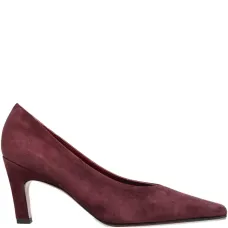 Лодочки Wara из замши с квадратным мысом